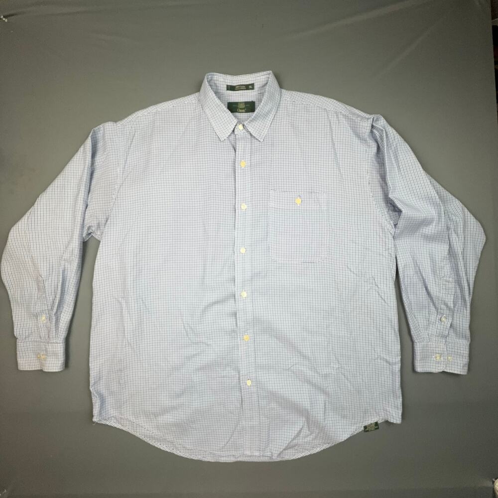 Orvis Vintage 90s XL Houndstooth Shirt USA Made